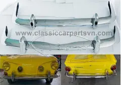 Volkswagen Karmann Ghia T34 (1966-1969) bumpers by stainless steel new