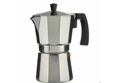 Italian Coffee Pot Kinvara A11RA-600 Silver Aluminium 300 ml-Qubyk USA