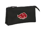 Triple Carry-all Naruto Black 22 x 12 x 3 cm-Qubyk USA