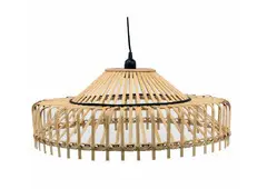 Ceiling Light DKD Home Decor 61 x 61 x 23 cm 61 x 61 x 31 cm Brown Bamboo 50 W-Qubyk USA