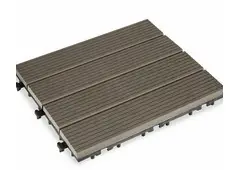 Interlocking Floor Tile Ibergarden SM-4P-ALDH Black Polyethylene Composite-Qubyk USA