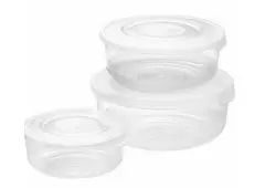 Set of lunch boxes Tontarelli Family Circular 3 Pieces-Qubyk USA