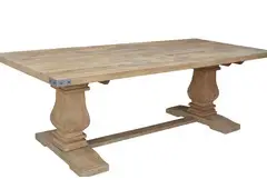 Gloriosa 3pc Dining Set 230cm Table 2 Bench Chair Solid Mango Wood Honey Wash-Qubyk USA
