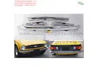 Triumph TR6 (1974-1976) bumpers without license plate shield by stainless steel new