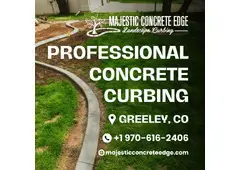 Landscaping concrete curbing in Greeley, CO