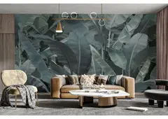 Tropical Paradise at Home: Banana Leaf Wallpaper for Sale!