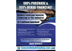 INVESTOR 100% FIX & FLIP FINANCING - Up To $2,000,000.00 with 680+ Credit!